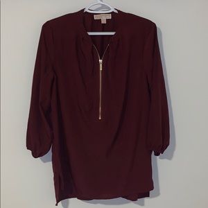 Burgundy blouse